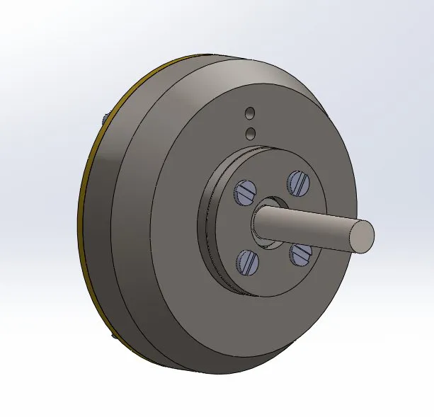 Three-quarter view of the redesigned clutch output side
